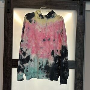 Artist Union Clothing Co. Multicolor tie-dyed oversized sweatshirt L